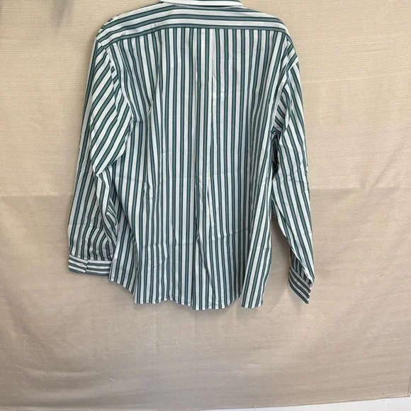 Brooks Brothers Green and White Casual Button Down Shirt - Picture 3 of 3